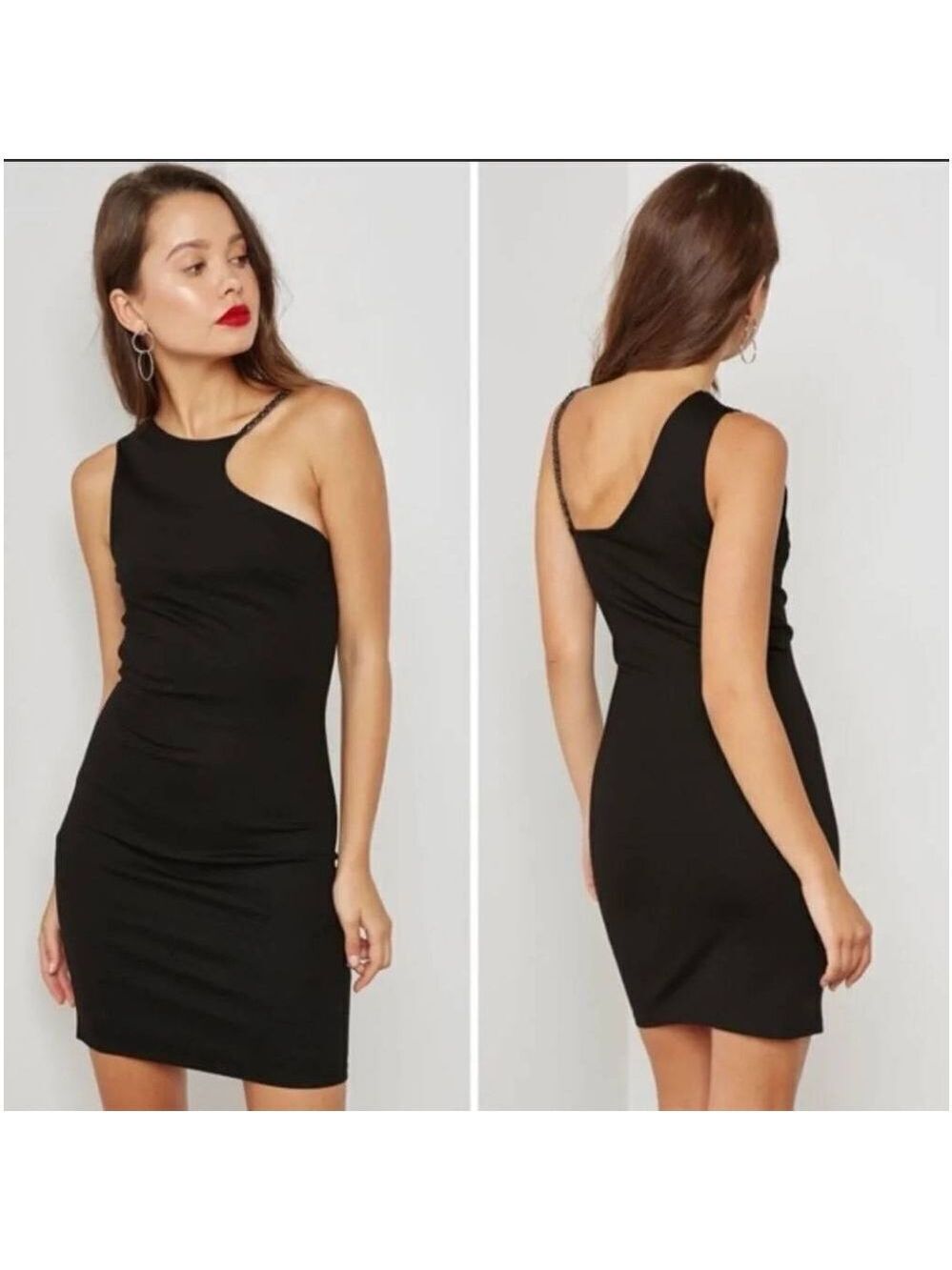 NWOT Topshop Chain Curve Mini Body-Con Dress Size 6